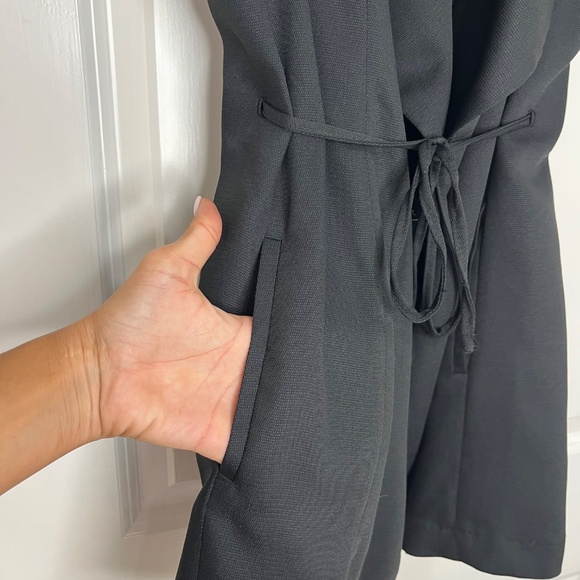 Lila Rose Black Sleeveless Tie-Waist Vest Blazer XS - Picture 5 of 10